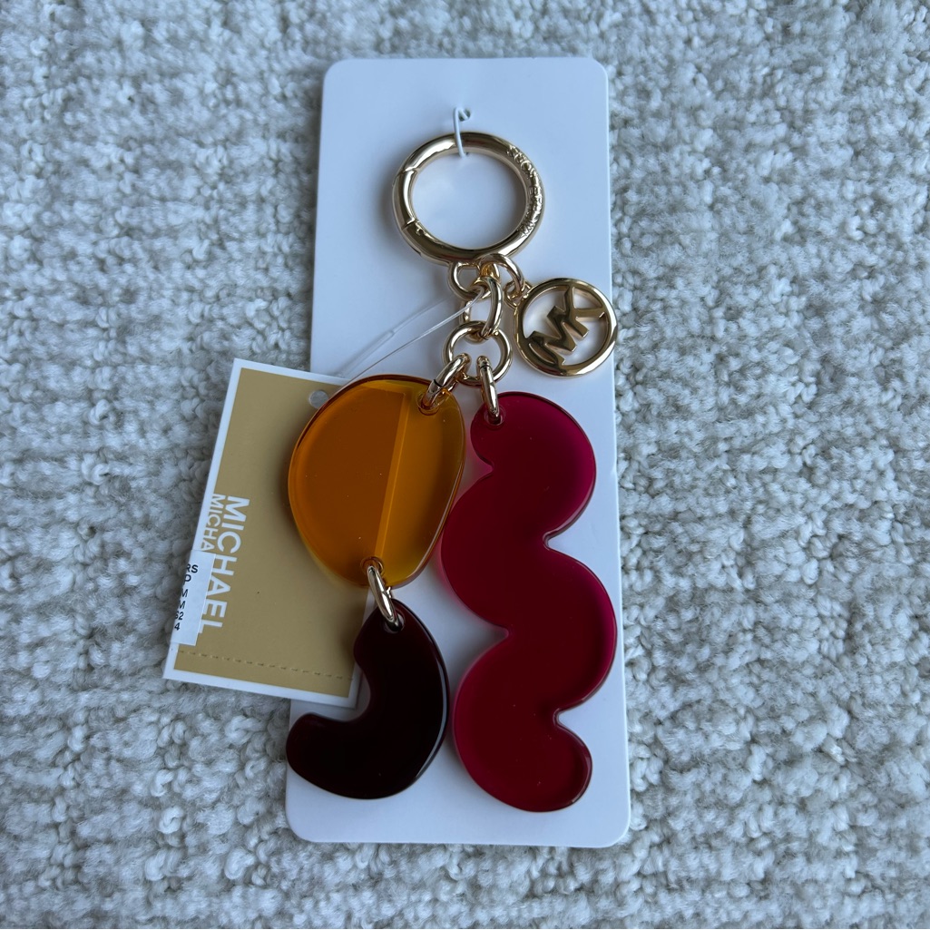 Michael Kors Abstract Modern Art Key Chain Or Bag Charm New